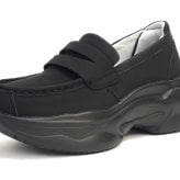 kitson スニーファー レディース 厚底 スニーカー ローファー 軽量 4E相当 幅広 ウエッジソール PU ヌバック風 脚長効果 通勤 通学 誕生日 結婚記念日 母 妻 祖母 娘 父 夫 祖父 息子 友達 親戚 兄弟 父の日 母の日 クリスマス ホワイトデー 卒業 入学 バレンタインデー ラッピング ギフト