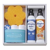 Kitchen tourist キッチンソープギフト 計6点入 食器用洗剤 セット スポンジ 手ぬぐい ファイバークロス【沖縄県・離島 配送不可】