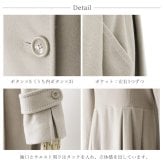 カシミヤ ロング コート フォックス ファー 付き カシミヤ100％ ダブル フォーマル 秋冬 ブランド Filomo フィローモ レディース グレージュ/ライトグレー/ブラック ギフト プレゼント 6F (02000265r)