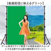 背景布 撮影用 緑 通販 ゲーム実況 グリーンバック背景布 撮影ブース zoom 撮影用スクリーン 動画配信ライブ 折りたたみ テレワーク バックスクリーン 写真スタジオ撮影 無反射布地 大判サイズ2x3m バーチャル背景布 配信機材カメラ 撮影補助機材