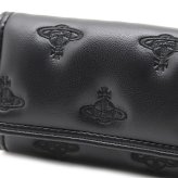ヴィヴィアンウエストウッド キーケース キーホルダー レディース メンズ 男女兼用 キーリング Vivienne Westwood ヴィヴィアン マルチオーブ型押し ブラック VW4298 (5115003RW-S002K-N201) 【2026年秋冬モデル】 【ラッピング無料 誕生日 お祝い プレゼント ギフト 贈り物】