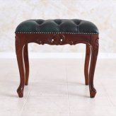 チェア 椅子 スツール アンティーク 調 玄関 ボナパルト ロココ 幅82cm ベンチ ブラウン 姫系 猫脚 ヨーロピアン 輸入家具 オシャレ クラシック かわいい 北欧