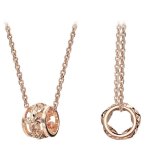ゴールド ネックレス ハワイアンジュエリー ネックレス ピンクゴールド バレル 樽 プルメリア 透かし模様 14k カットあずきチェーン太0.9mm ギフトラッピング可能 彼女 妻 女性 レディース プレゼント ハロウィン 【品番：CG-GP105R-CH123】