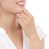 【受注生産品】【送料無料】 ペアリング 2個セット 3～20号/9～30号 ステンレス ウェーブ ひねり 細身 偶数号 キュービックジルコニア 誕生石 アミュレット サージカルステンレス316L アレルギーフリー アクセサリー ジュエリー プレゼント ギフト 記念日 white clover ホワイトクローバー 刻印無料 名入れ無料