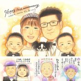 結婚10周年の記念に、ありきたりではない贈り物を探している方へ。修正無料・下書き確認付き。安心してご注文いただけます。 似顔絵 結婚記念日 贈り物 プレゼント ギフト 手描き 名入れ 結婚10周年 銀婚式 結婚記念日 夫婦 両親 家族 下書き確認 名入れ 修正無料 そっくり 似てる かわいい 親孝行 記念日 親孝行 周年 感謝 結婚10周年 感謝の品 ハロウィン 百寿祝い 還暦祝い 傘寿祝い