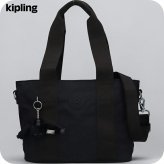 キプリング トートバッグ レディース ブランド Kipling ミンタ M UP ロゴ ワンポイント 無地 2WAY KI8642-P39 Black Noir 黒