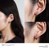 ステンレス 定番 フープピアス 不規則 カット シンプルピアス ゴールド シルバー 幅2.5mm 4サイズ プチプラ メタル 小さめ 細身 幾何学模様 セカンド キラキラ 両耳2点 レディース 女性 イヤリング 金属アレルギー対応