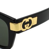 グッチ GUCCI サングラス アジアンフィット UVカット アイウェア ウェリントン GG1690SK-001 メンズ レディース ユニセックス ブラック+グレー 国内正規品