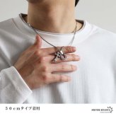 ステンレス 馬蹄ネックレス クロスネックレス ペンダント ホースシュー メタル キラキラ ダブル喜平 細身 シンプル シルバー 十字架 お洒落 ストーン かっこいい メンズ 男性 金属アレルギー対応