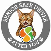 カーサイン 高齢者マーク SENIOR SAFE DRIVER トイガー マグネット 強力 直径13cm 肉球 日本製 車 ステッカー