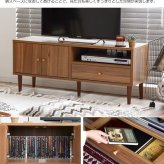 テレビ台 テレビボード 幅110cm リビングボード シンプル テレビラック TVボード TV台 TVラック おしゃれ AV収納 モダン コンパクト 収納 扉付き 可愛い 32インチ 42インチ 42V 木目 ディスプレイボード 北欧
