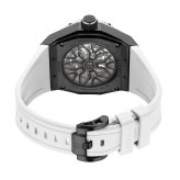 【正規品】MINBER ミンバー メンズ腕時計 自動巻き 3気圧防水 JC5001-03 ホワイト ラバーベルト
