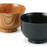 山中塗　欅汁椀ペア（黒・クリア） インテリア 漆器 盆 カタログギフト 景品 粗品