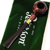 パイプ ピーターソン フィッシュテール アラン 3085 Peterson パイプ本体 喫煙具 スムース ブラウン おしゃれ ニッケルリング アイルランド 高級 かっこいい タバコ メンズ ギフト プレゼント