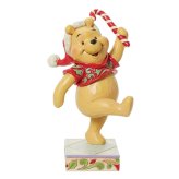 プーさん クリスマス キャンディケイン 14cm くまのプーさん クリスマス | ディズニー トラディションズ ジムショア グッズ フィギュア 人形 置物 彫刻 Jim Shore 正規輸入品