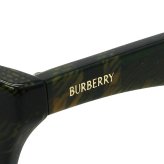 バーバリー BURBERRY サングラス アジアンフィット UVカット アイウェア スクエア 0BE4434F 412587 57 メンズ レディース ユニセックス チェックグリーン+ダークグレー 海外正規品