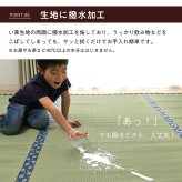 夏ラグ 夏用カーペット 純国産 い草 上敷き はっ水 カーペット 双目織 三六間3畳(約182×273cm）