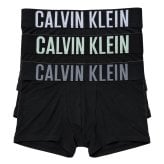 カルバンクライン Calvin Klein(CK) ボクサーパンツ トランク インテンスパワー 3枚組 セット 前閉じ コットン ロゴ 下着 NB3608A ZDO メンズ ブラック+ホワイト+グレー