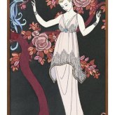 日本製 ジョルジュ バルビエ A3 サイズ ポスター アート おしゃれ 絵画 インテリア 北欧 イラスト マット紙 艶消し アートパネル 額 フレーム デザイン 壁掛け ギフト 新築祝い ディスプレイ  速達 送料無料