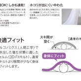 西川 掛けふとん 洗濯 洗濯可能 ３Dフィットキルト 洗濯ネット付き 抗菌加工 防縮加工 日本製 140×190cm 体にフィット 保湿性 清潔 ホワイト ホコリがでにくい 制菌加工 母の日