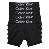 カルバンクライン：MICROFIBER STRETCH BOLD LOGO ボクサーブリーフ 5PK (ブラック)[ボクサーパンツ/ 男性下着/ メンズインナー/人気ブランド/おすすめギフト/誕生日プレゼント/メンズファッション]