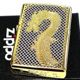 ZIPPO ドラゴン レアナンバー [No.01]  一点物 限定88個 絶版 龍 ジッポ ライター 彫刻 金タンク ブラック ゴールド 廃盤 シリアルナンバー入り 両面加工 竜 八 和柄 かっこいい 御守り メンズ ギフト プレゼント