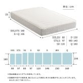日本製ポケットコイルマットレス【nukkua-ヌックア-】(セミシングル) 高品質 コンパクト 高反発 厚さ23cm 省スペース 抗菌 防ダニ 防臭 リバーシブル 敷きマット 寝具マット マットレス寝具 寝具用品 寝室用品 インテリア ポリエステル 綿