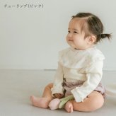 Lien de famille リヤンドファミーユ おはなのラトル | ガラガラ 日本製 おもちゃ 布製 ファーストトイ お花 チューリップ ガーベラ 鈴 音がなる