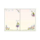 水森亜土 2027年 手帳 月間B6 (ブルー) スケジュール帳 文具 《10月はじまり》 日本製