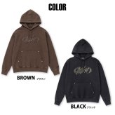 FUBU フブ パーカー メンズ レディース fam-62704 フェイクレザー パッチ フーディー プルオーバー スウェット ウォッシュ加工 ビッグシルエット ストリート ヒップホップ ダンス カジュアル トップス M L XL XXL 2026FW Karlas