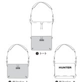 ハンター ショルダーバッグ トートバッグ HUNTER トラベル マルチファンクション サコッシュ 軽量 撥水 旅行 2WAY UBX7124NRS