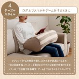 クッション 寄りかかり 日本製 オーガニックコットン 綿100% ボーダー 洗える 背もたれ 約55×35×25cm 新生活