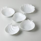 白磁フルーツナッピー皿揃 磁器 美濃焼 やきものの里から、暮らしを贈ります。　ギフト 食器 セット テーブルウェア