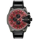 ディーゼル DIESEL 腕時計 メンズ クロノグラフ MEGA CHIEF SLIM レザーストラップウォッチ DZ4714【2026 新作】