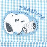 スヌーピー 三つ折り財布 ブルー サガラワッペンチェック SNOOPY 送料込み