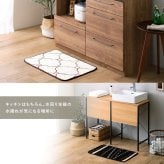 洗えるデザインキッチンマット 50×80cm【クッチーナ2 -Kuchnia2- 】 ラグ カーペット マットレス ウォッシャブル すべり止め オールシーズン 北欧 小さめ ダニ対策 クッチーナ2-Kuchnia2- 敷きマット 寝具マット 寝具用品