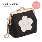 【公式】【シンプルデイジーマーク2ガマ口ポーチミニ】マリークワント MARY QUANT マリークヮント マリクワ ポーチ ミニポーチ デイジー ブラック アイボリー  パールピンク ライトブルー おしゃれ 女性 10代 20代 30代 プレゼント