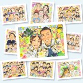 結婚式のギフトに、大切な節目が思い出になる一枚です。相談しながら作れる、あたたかな似顔絵ギフトです。 似顔絵 ウェルカムボード 贈り物 ギフト 名入れ プレゼント 手描き 結婚式 記念 婚礼 ブライダル ウェディング カップル 新婦 新郎 両親 下書き確認 名入れ 修正無料 宝物 喜ばれる かわいい そっくり 一生もの 思い出 ウェディング 結婚式 喜寿祝い 白寿祝い 色紙 快気祝い 傘寿祝い
