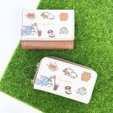 トムとジェリー カフェモチーフミニウォレット アイボリー お財布 トムジェリ 送料込み