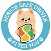 カーサイン 高齢者マーク SENIOR SAFE DRIVER ポメチワ ステッカー シール 直径13cm 肉球 日本製 車