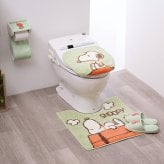 スヌーピー トイレマット ドッグハウス グリーン トイレ用品 SNOOPY