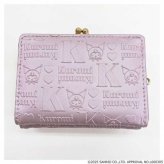 財布 レディース クロミ 口金財布 ミニ財布 サンリオ キャラクター グッズ 凸押し パール生地 ハートメタル ストーン付き コンパクト 小銭入れ 二つ折り財布 プレゼント ギフト サンリオ正規ライセンス品