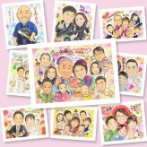古希のギフトに、似顔絵ギフトはいかがでしょうか。ラッピング対応で、贈り物として渡しやすい似顔絵です。 似顔絵 古希 ギフト 手描き プレゼント 名入れ 贈り物 古希 長寿 傘寿 記念 大人数 おじいちゃん おばあちゃん 祖父母 名入れ 修正無料 下書き確認 似てる そっくり サプライズ 喜ばれる 一生もの 長寿祝い 古希 70歳 結婚祝い 還暦祝い 二次会 感動 初任給 百寿祝い イラスト 応援