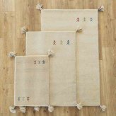 ラグ カーペット マット 玄関 玄関マット おしゃれ 40x60cm シンプルギャッベマット HOT対応 アヤカ 北欧 モダン シンプル デザイン かわいい かっこいい ギャッベ インド製 ホット 床暖 OK 送料無料 手織り 肌触り
