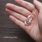 ハワイアンジュエリー ネックレス シルバー ネックレス トリプル エターナルリング 3リング 3連 シンプル シルバー925 ギフトラッピング可能 チェーン 長さ選べる メンズ レディース 誕生日 プレゼント ハロウィン 【品番：CG-SP3015】