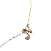 イニシャル ネックレス K18 ゴールド ダイヤモンド 0.01ct ダイヤネックレス ペンダント レディース ジュエリー アクセサリー 18金 アルファベット N プレゼント ギフト 記念日 誕生日