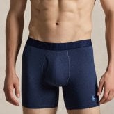 ポロラルフローレン：CLASSIC FIT STRETCH ボクサーブリーフ 3PK (ウィンターネイビーヘザー/ハーバーアイランドブルー/クルーズネイビー)[ボクサーパンツ/ 男性下着/ メンズインナー/人気ブランド/おすすめギフト/誕生日プレゼント/メンズファッション]
