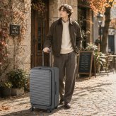 EDGELINK クルーズボックス スーツケース 74-85L キャリーケース 大容量 拡張 出張 旅行 使いやすい レディース メンズ ギフト プレゼント ブラック 05806