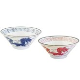 レトロ ラーメンペア ラーメン鉢 ペア食器 中華食器 ラーメンどんぶり 昭和レトロ おうち中華 電子レンジ対応 食洗機対応 結婚祝い 新築祝い ギフト〈02382〉 M-mode