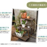 ガーデン 2ウエイフラワースタンド 2段 JSFS2-800 二段 天然木 木製 玄関 庭 バルコニー ベランダ 屋外 小型 ガーデニング 花台 フラワー プランター台 おしゃれ カントリー ブリティッシュ 北欧 ナチュラル 2way 天然木製 新生活